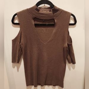 Express cold shoulder top